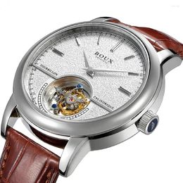 Wristwatches BRIGADA Men Automatic Tourbillon Mechanical Watch Sapphire ST8002 Auto-Movement Self-winding Wristwatch