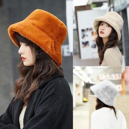 Fashion Ladies Winter Bucket Solid Hat Cute And Warm Caps Hunting Fishing Hat Women Winter y hat fisher9183988