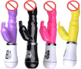 Gspot Vibrating Dildo Vibrator 10 Speeds Oral Clit Rabbit Vibrators Intimate Stimulate Massage Sex Toys For Women by DHL8228246