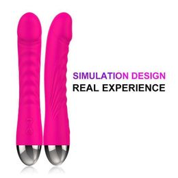 10 frequency vibration simulation battery type girl rod female masturbation massage adult sex toy 231129