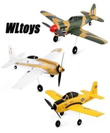 WLtoys A220 A210 A260 24G 4Ch 6G3D Stunt Plane Six Axis Fighter RC Aeroplane Electric Glider Unmanned Aircraft Outdoor Toy 2206202534406