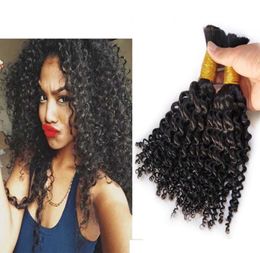 1pcs 24 26 28quot Kinky Curly Real Human Braiding Hair braid Brazilian Bulk Hair For Braiding Wet And Wavy Brazilian Braiding Ha1124862