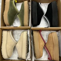 Tasman-Hausschuhe, Tazz-Hausschuhe, Designer-Schuhe, klassische Ultra-Mini-Plateau-Stiefel, Winter-Damen-Männer-Slip-on-Schuhe, Damen-Männer-Pelz-Australien-Schneestiefel-Designer-Slides