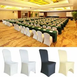 Stretch Spandex Folding Chair Covers Universal Fitted Elastic Chair Cover Protector for Wedding Party Banquet Holiday Decoration 240104