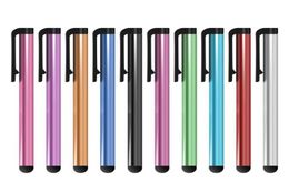 Whole 1000PCSLOT Universal Capacitive Stylus Pen for Iphone5 5S 6 6s 7 7plus Touch Pen for Cell Phone For Tablet Different Co2497218