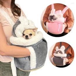 Cat Carriers 2024 Pet Carrying Chest Bag Winter Warm Dog And Backpack Soft Plush Small Hanging 6/12kg Weight Capacity