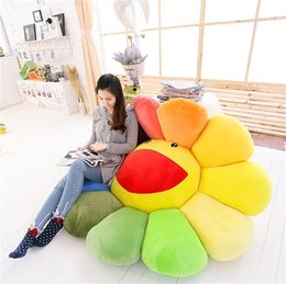 1pc super big Plush Sun Flowers Pillow Soft Toy Stuffed Toy Plush Mats Meditation Cushion Floor Cushions for Kids 2010212192954