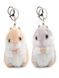 4quot 10cm 10pcsLot Hamster Keychain Plush Doll Stuffed Animals Toy Pendant For Child Gifts2316985