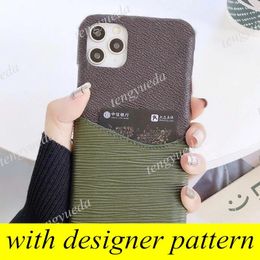 Cases Fashion Designer Phone Cases for iphone 15 15pro 14 14pro 14plus 13 13pro 12 11 pro max XR Xsmax Classic Pattern Leather Card Hold