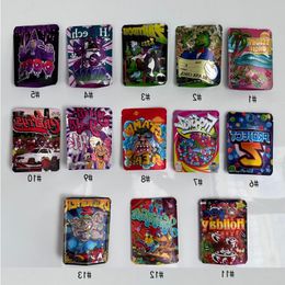 13 Design Hologram Mylar Bags 35 Foil Resealable Pouches With Zipper Ggblf