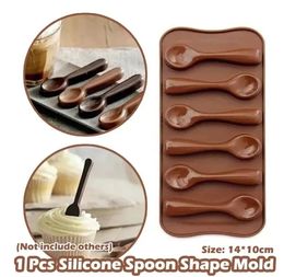 Molde de silicone para assar bolo, decoração de bolo, molde de chocolate, faça você mesmo, seis colheres