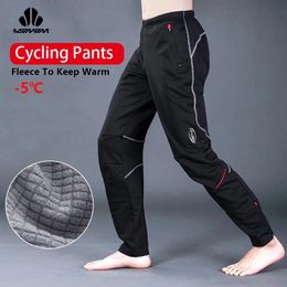 SOBIKE Winter Bike Long Pants Men Women Road Warm Trousers Windproof Waterproof Cycling Bottoms Pants Outdoor Sports Clothes 240104