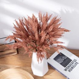 Decorative Flowers Pink Dog Tail Grass Bouquet Artificial Green Plants Wedding Floral Arrangement Accessories Home Table Vase Decor Po Props