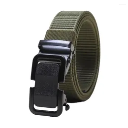 Belts Slimming Belt High Strength Thicken Canvas Men's With Automatic Buckle For Anti-slip Training Pants Fixation Fashionable