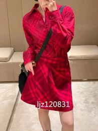 2024SS early spring new plaid women's contrasting Colour versatile shirt casual fashion designer lazy style exquisite plaid jacket top shirt for men