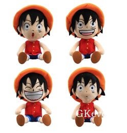 Japanese Cartoon Figure One Piece Luffy 12quot 30 cm Soft Plush Toy Dolls Cool Amine 4 Styles Kids Gift 2012049326064