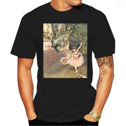 Men's T Shirts Dancer With A Bouquet Of Flowers (The Star The Ballet) Shirt By Edgar Degas Men T-shirt