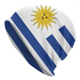 Berets Bonnet Hats Summer Adult Men's Knit Hat Uruguay Flag Caps Novelty Unisex R333 Skullies Beanies