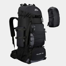 80L 90L Large Camping Backpack Travel Bag Mens Women Luggage Hiking Shoulder Bags Outdoor Climbing Trekking Men Travelling 240104