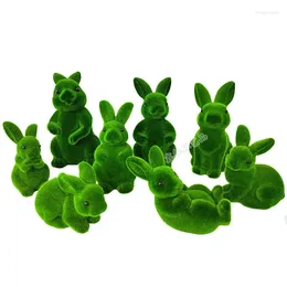 Decorative Flowers Simulation Flocking Household Decor Artificial Moss Flocked Ball Easter Fun For Home
