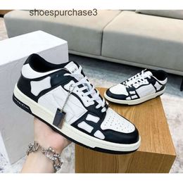 Shoes Chunky Casual Designer Sneakers Fashion Shoe Leather Mens Top women Quality Breathable Low Skel Sports amirrs Red Bone Board Small White Panda Colour