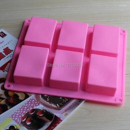 Baking Moulds Wholesale 100ml Rectangle Silicone Soap Mould FDA Grade Sandwish Moulds Bakeware #FGJ750