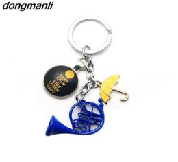 1pc a lot HIMYM How I Met Your Mother Yellow Umbrella mother Blue French Horn keychain G10191334981