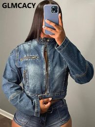 Women's Tracksuits Casual Stretch Denim Two-Piece Set - Comfortable Elastic Jean Top And Shorts Outfit
