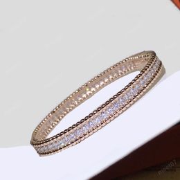 Hot Narrow clovers diamond bangle designer hinged bangle bracelet all diamond bangle