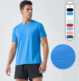 LL Outdoor Men's Sport T Shirt Mens Quick Dry Sweat-wicking Short Top Men Wrokout Short Sleeve DT-9454