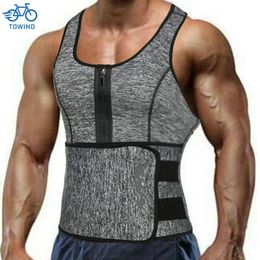 Underpants Newest Men Body Shaper Waist Trainer Suit Sweat Vest Slimming Underwear Weight Loss Shirt Fat Burner Workout Tank Tops Shapewear