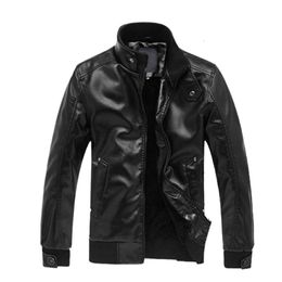 2024 spring, fall and winter new Europe and the United States and the fashion big yards men's Slim motorcycle paragraph leather jacket tide 23PIG