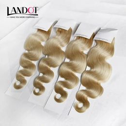 Wefts Eurasian Body Wave Virgin Hair Grade 8A Colour #613 Bleach Blonde Human Hair Weaves Bundles Remy Extensions 3/4Pcs Lot 1230Inch Do