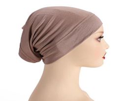 Scarves Women Inner Hijab Caps Muslim Stretch Turban Cap Islamic Underscarf Bonnet Hat Female Headband Soft Jersey9479973