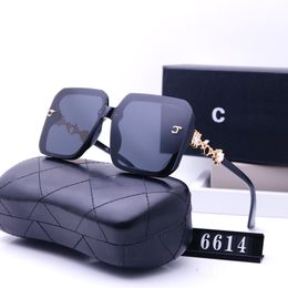 Designer Pearl Mirror Legs Sunglasses for Women Trend Men Gift Beach Shading UV Protection Polarized Glasses with Box