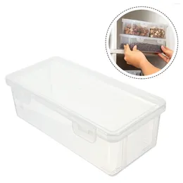 Plates Kitchen Toast Storage Box Sealed Crisper Bread Container Transparent Seasoning (850ml)