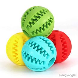 Dog Toys Chews Soft Pet Dog Toys Toy Funny Interactive Elasticity Ball Dog Chew Toy For Dog Tooth Clean Ball Food Extra-tough Rubber Ball Dog