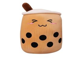 Cute Fruit Drink Plush Stuffed Soft Pink Strawberry Milk Tea Boba Cup Toy Bubble Pillow Cushion Kids Gift W2204023959145