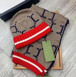 New Fashion High Quality Men And Women Hat Scarf Sets Warm Hats Scarves Sets Hat Scarf Fashion Accessories wool 075025166