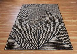 Carpets Reversible Jute Rug Hand Braided Natural Carpet Yoga Mat 2.6x8 Feet Runner Area