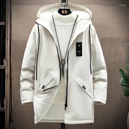 Men's Trench Coats Brand Long Jackets Spring Classic Fashion Trend Windbreaker Men Casual Loose Large Size High-Quality Hooded Coat