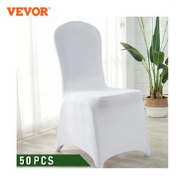 VEVOR Wedding Chair Covers 50Pcs Chair Cover Spandex Stretch Slipcover for Restaurant Banquet el Dining Party Universal 240104