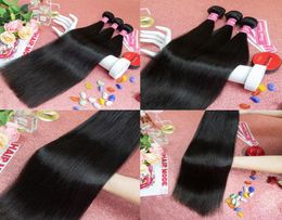 28 Inch Body Wave Virgin Hair Extensions Straight And Loose Wave Can Dye Virgin Human Hair Bundles With Drop 6479904