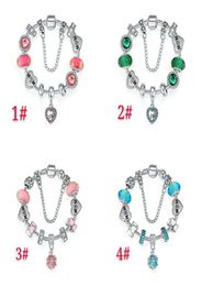 18-21CM Mom Bracelet 925 silver bracelets charms beaded fit for chain DIY Mother day Jewellery Accessories for women with box7634546