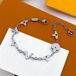 bracelet designer lovely bangle luxury bracelet Silver Plated Heart Key Pendant Charm Bracelets For Women Original Girls Princess Crown Beaded Bracelet Jewelry