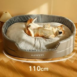 Dog Bed Washable Kennel Warm Cushion House Sofa Soft Fleece Mat Durable Pet for Small Big Dogs Accessories 240103