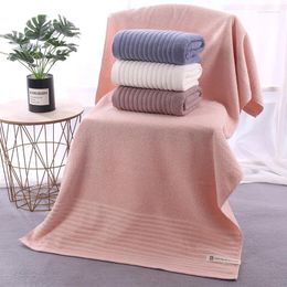 Towel Household Adults Bath Pure Cotton Soft Absorbent Shower Towels Plain Solid Colours Big 140x70cm