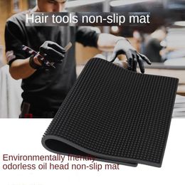Trimmer Hairdressing Tools Antislip Mat Barber Shop Scissors Comb Placement Mat Hair Stylist Retro Oil Head Electric Clippers Storage