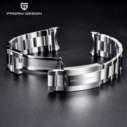 PAGANI DESIGN Office Original PD1661 PD1662 PD1651 Watch 316L Stainles Steel Band Strap Jubilee Bracelet Width 20MM Length 220MM 240104