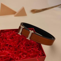 Designer Belts For Womens Mens Genuine Leather Belt Classic Fashion Couple Belts Gold Letter Diamond Buckle Waistband Cintura 2212296L